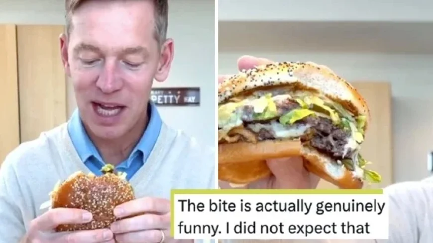McDonald’s CEO’s Reluctant Big Arch Burger Taste Test Sparks Online Buzz
