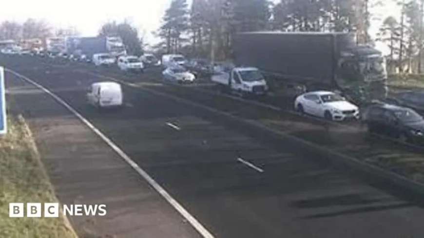 Police Incident Shuts Down M80 Motorway Overnight, Causing Delays