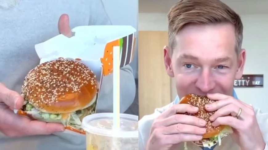 McDonald's CEO Eats Big Arch Burger — And the Internet Has Never Let Anyone Live It Down This Fast