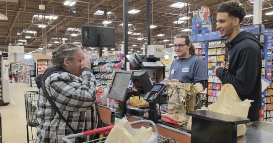 Jaylon Tyson at the checkout: a grocery aisle surprise that turned into relief