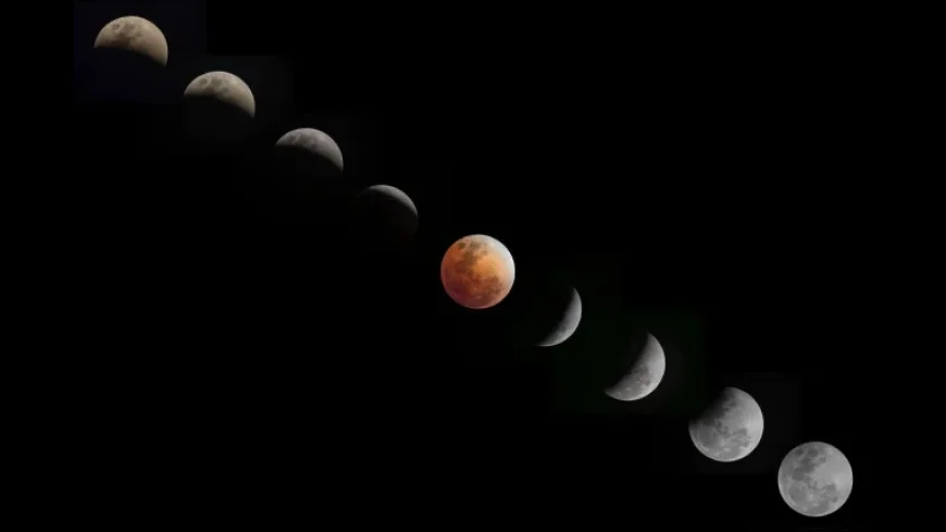 Blood Moon Total Lunar Eclipse Tonight — Worm Moon Captured Over Northern Ireland