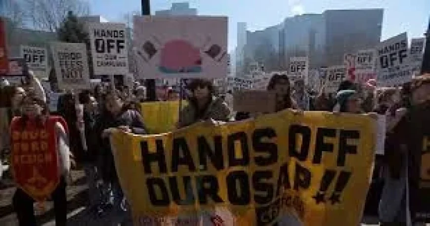 Osap Protest as Ontario students rally at Queen’s Park after funding changes