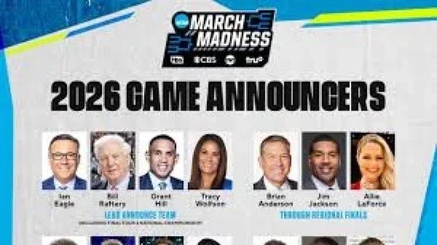 Tnt and CBS Sports Unveil 2026 March Madness Commentator Lineup — Vitale to Call First March Game