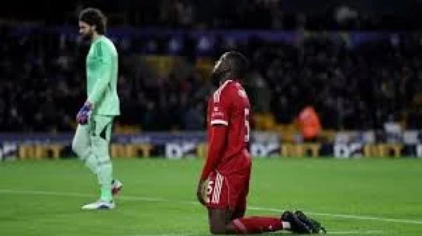 Pl Table: Liverpool left stunned by late Wolves show