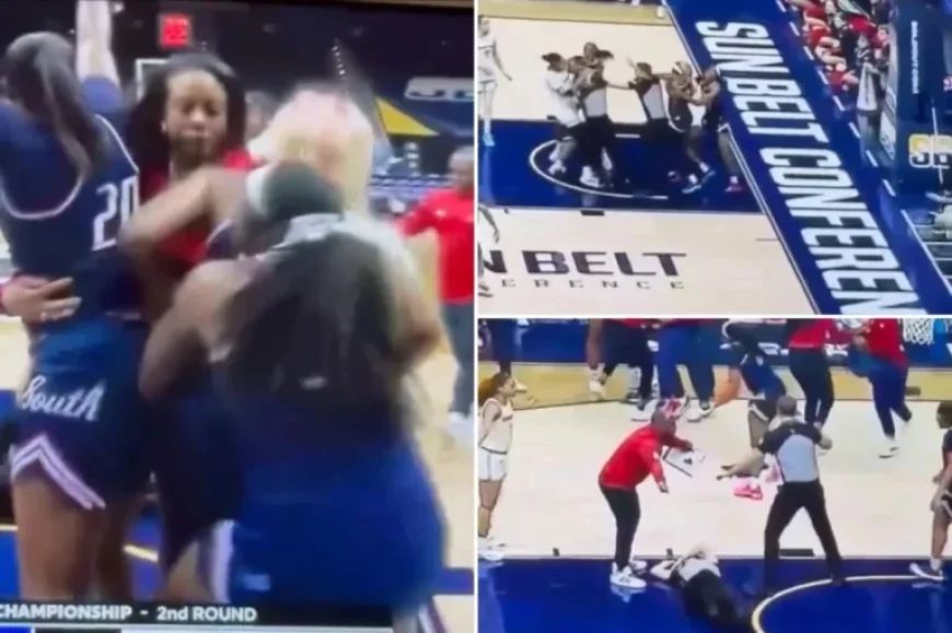 Referee Unconscious in Intense South Alabama-Coastal Carolina Brawl