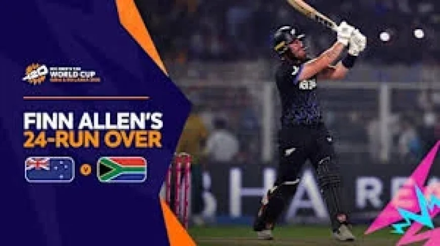 Cricket Live Score: Finn Allen’s 33-ball century and 24 off five balls propel New Zealand into T20 World Cup final