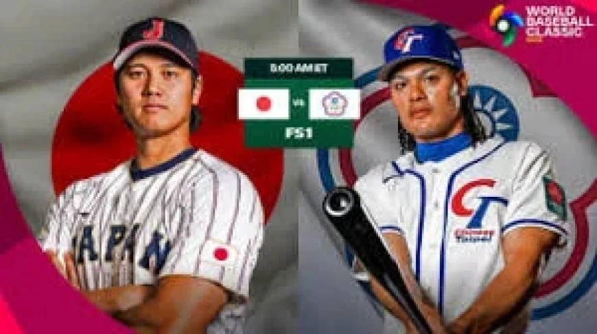 Japan Vs Chinese Taipei as the Classic Title Defense Begins at 5 a.m. ET