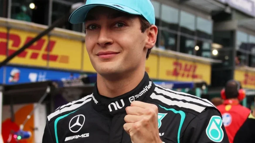 Australian Grand Prix: George Russell takes Melbourne pole after Max Verstappen crash