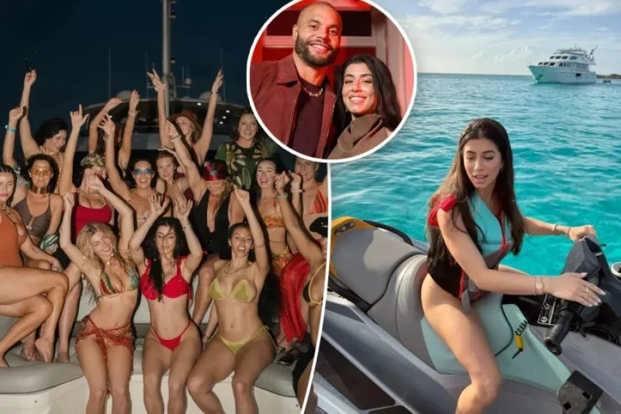 Dak Prescott and the wedding countdown: a bachelorette yacht, a bridal shower dress, and the private life in public view