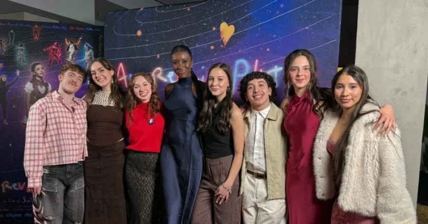 France Beaudoin and a Red Carpet Moment: Her Son at the AU REVOIR PLUTON Premiere