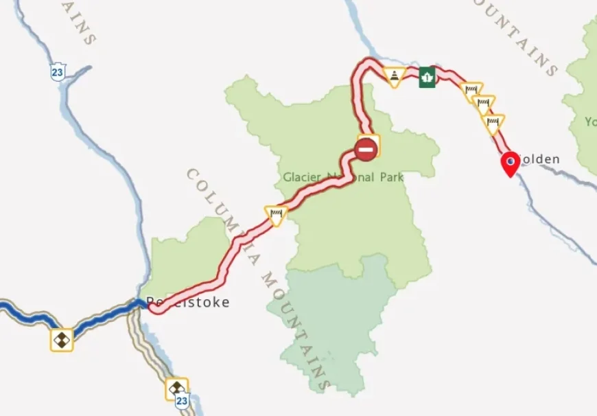 Drive Bc: Highway 1 Closed for Avalanche Control Between Golden and Revelstoke