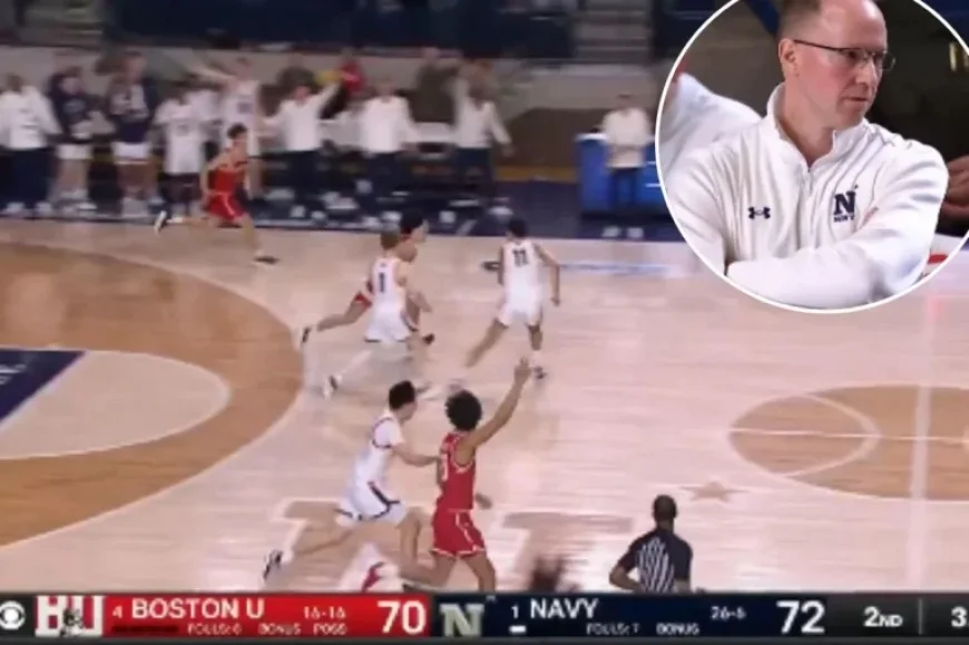 Boston University Upsets Navy Amid Clock Controversy