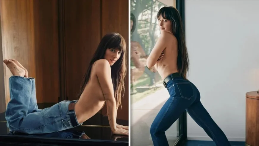 Dakota Johnson Dances Around Topless in New Calvin Klein Campaign