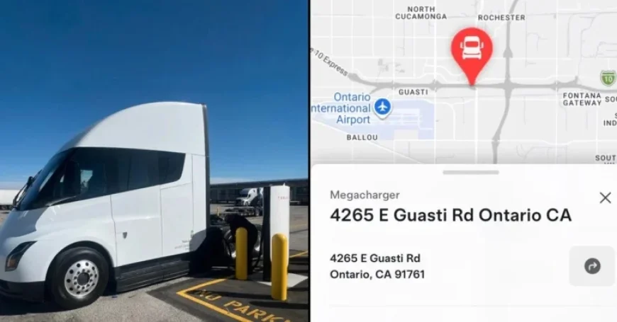 Tesla Launches First Megacharger Station for Semi Trucks in California