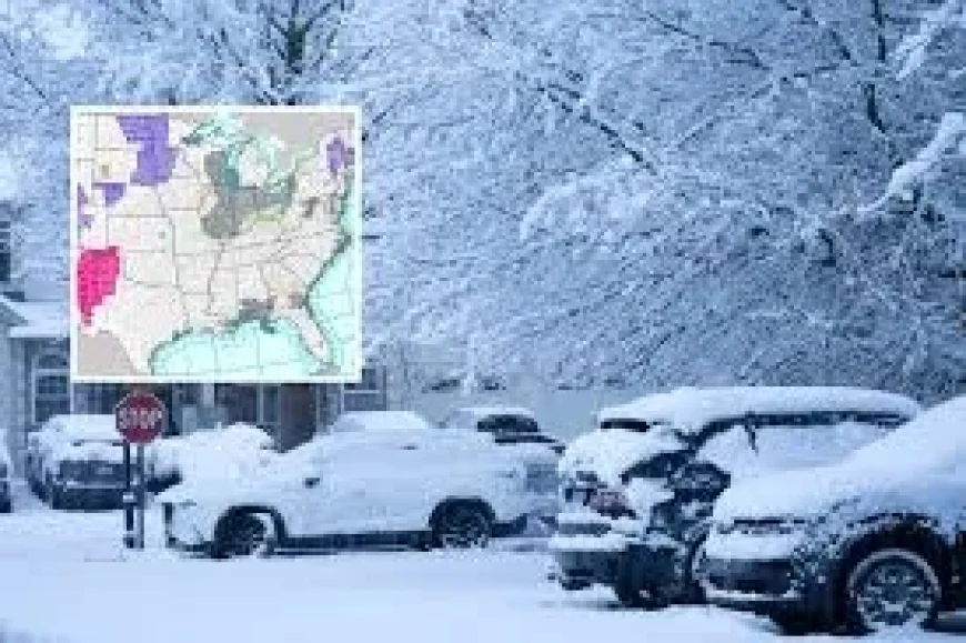 Snowfall and the new warning map: 5 feet, 45 mph winds, and a travel system pushed to the edge