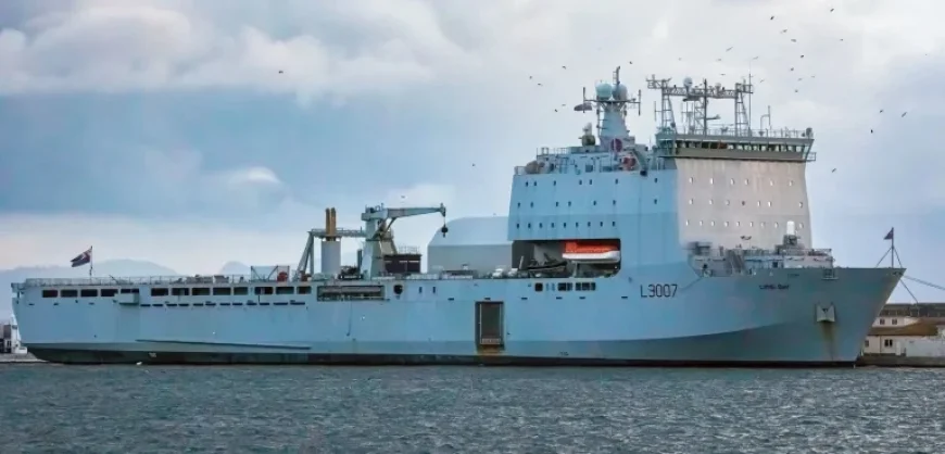 Rfa Lyme Bay put on standby in Gibraltar for Middle East evacuations