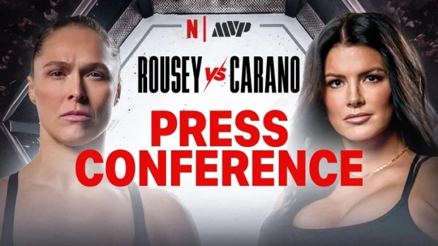 Ronda Rousey vs Gina Carano press conference LIVE: Kickoff ahead of 16 May fight