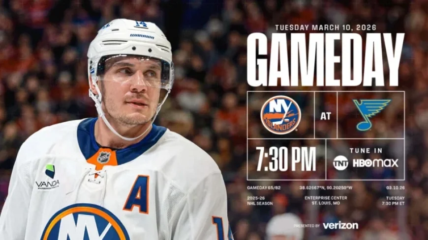 Islanders Vs Blues: Road Trip Finale Set for 7:30 PM ET in St. Louis
