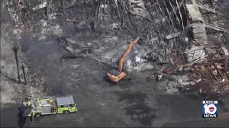 Miami: More than 200 Firefighters Battle Massive Warehouse Fire That Could Burn for Days