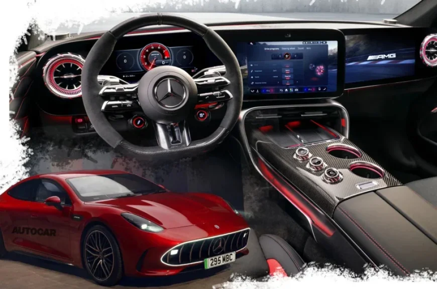 Amg GT 4-Door Revealed: Screen-Crazy Interior Dominates Super-Saloon