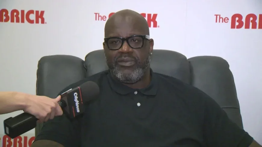 Shaquille O’neal makes surprise visit to Edmonton and this is why: ad pitch disguised as fandom