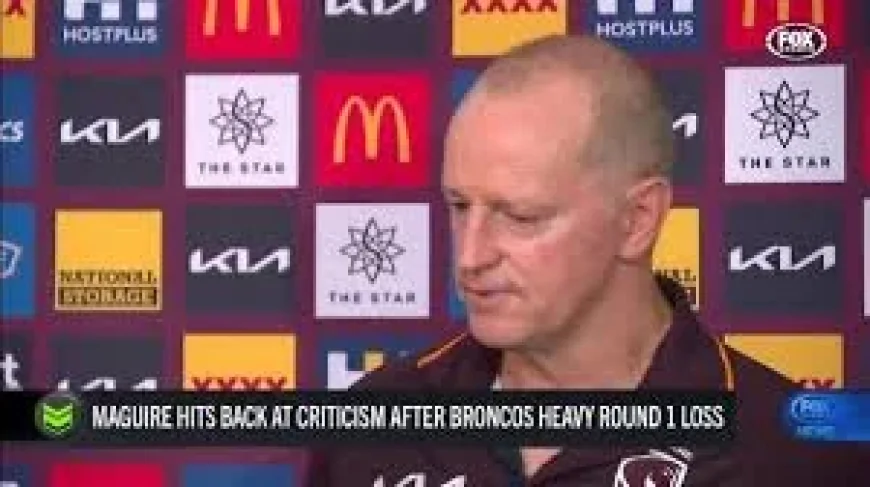 Nrl Score: Madge hits back at Round 1 criticism