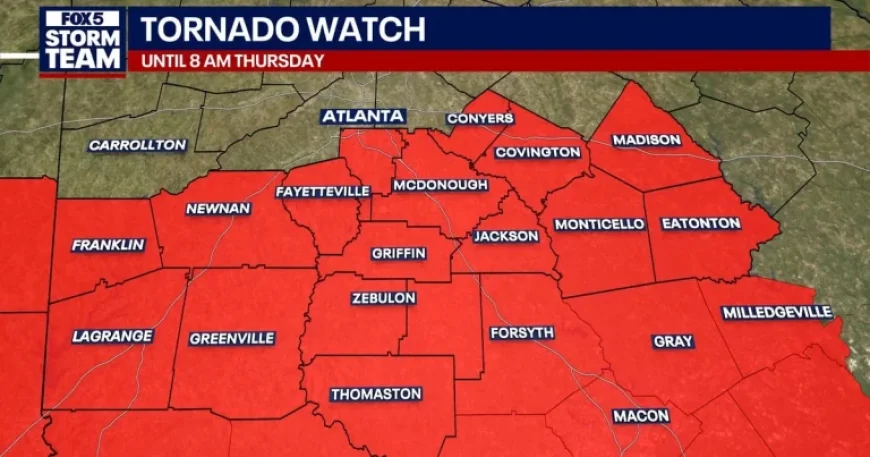 Tornado Warning Macon Ga: Central Georgia Under Watch as Strong Storms Push East Thursday Morning