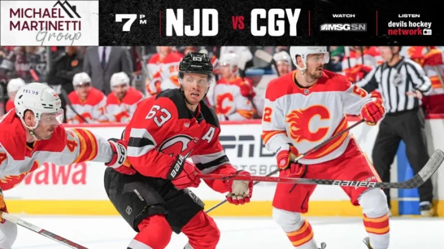 Flames Vs Devils Tonight: Devils Host Calgary as Markstrom Gets the Start