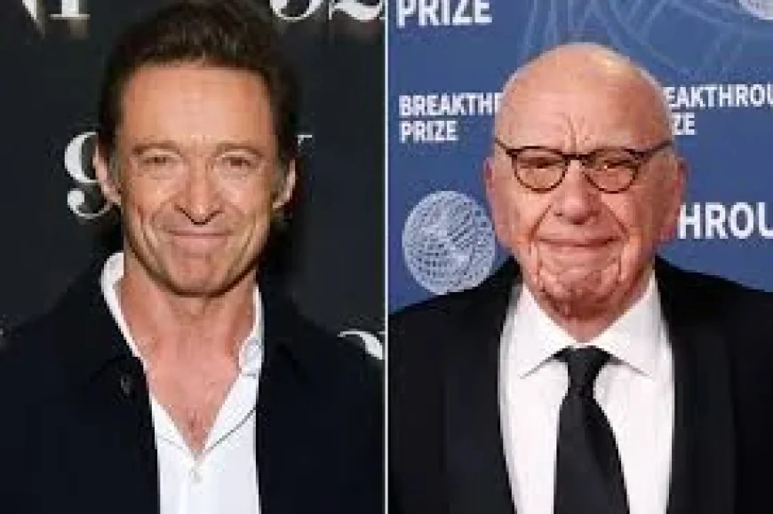 Hugh Jackman Sings at Rupert Murdoch’s 95th Birthday Party as Trump Sends Video Wishes