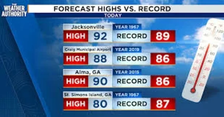 Jacksonville Weather: Record Heat Breaks, Rain Moves In as Drought Restrictions Stay in Place