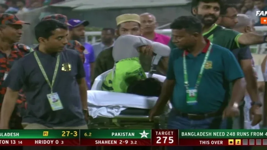 Pak Vs Bangladesh: Talat Stretchered to Hospital as Shoulder Injury Stops Second ODI