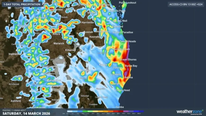 Flash Flooding Byron Bay: Three Rescued and 20 Vehicles Damaged as Intense Storms Hammer Northern Rivers