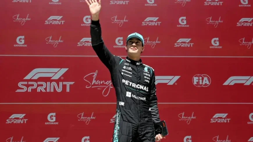 George Russell Triumphs in China Sprint, Outpacing Leclerc and Hamilton