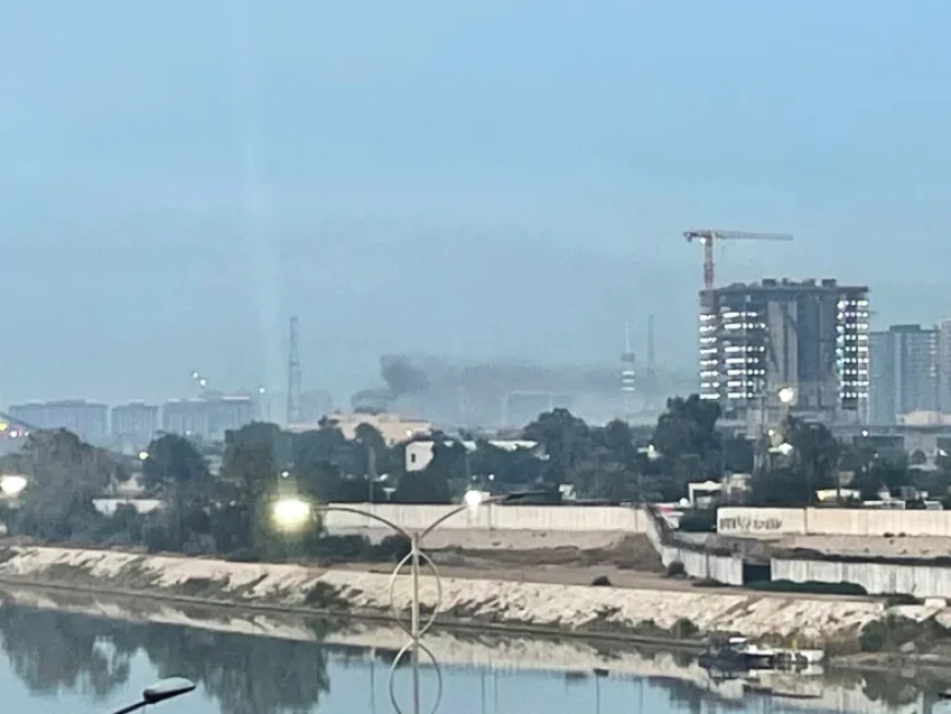 Baghdad’s embassy compound after the missile: smoke, silence, and a city bracing for what comes next