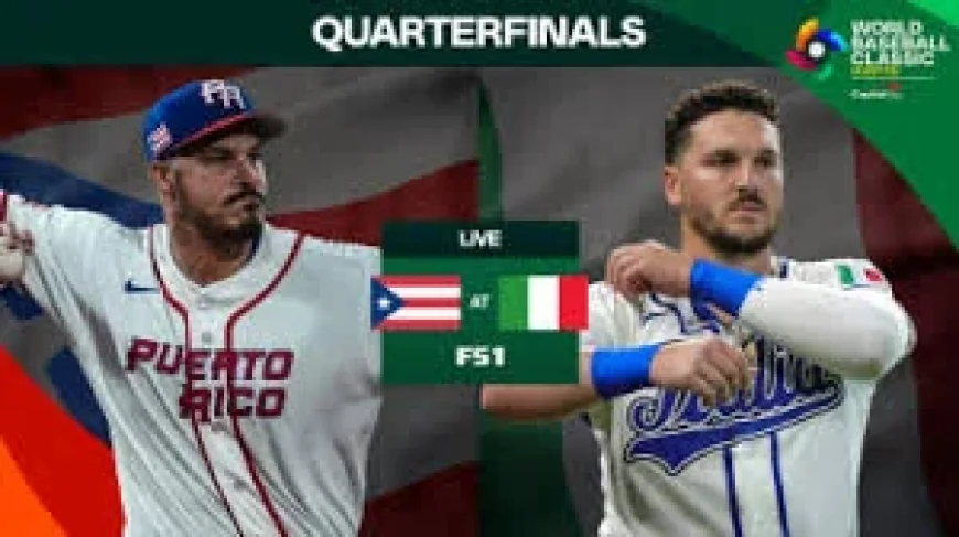 Italy Vs Puerto Rico: Momentum, a first-inning burst and a nation’s hope