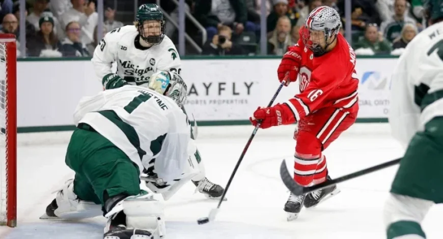 Ohio State Men’s Hockey Stuns Top-Seed Michigan State to Reach Big Ten Final