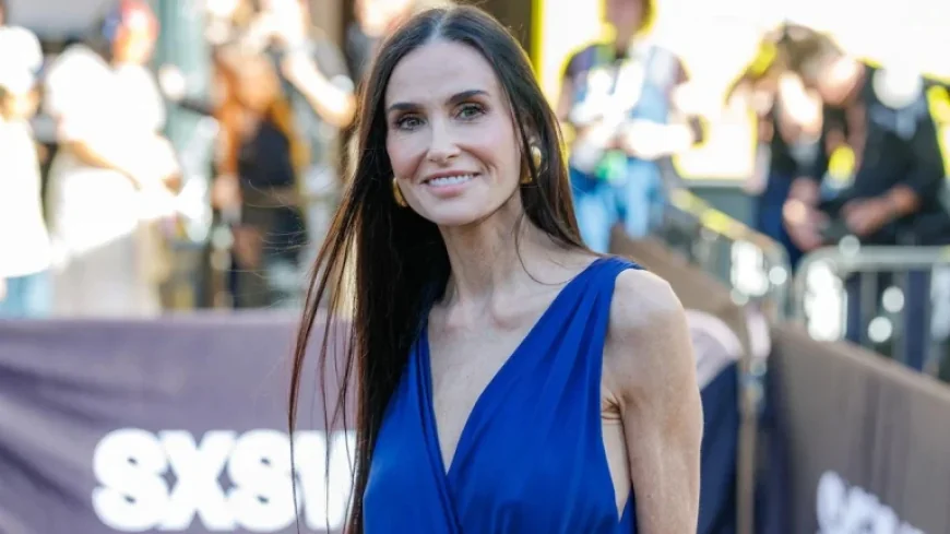 Demi Moore at SXSW: A High-Slit Saint Laurent Moment and Fresh Talk About Her Slim Frame