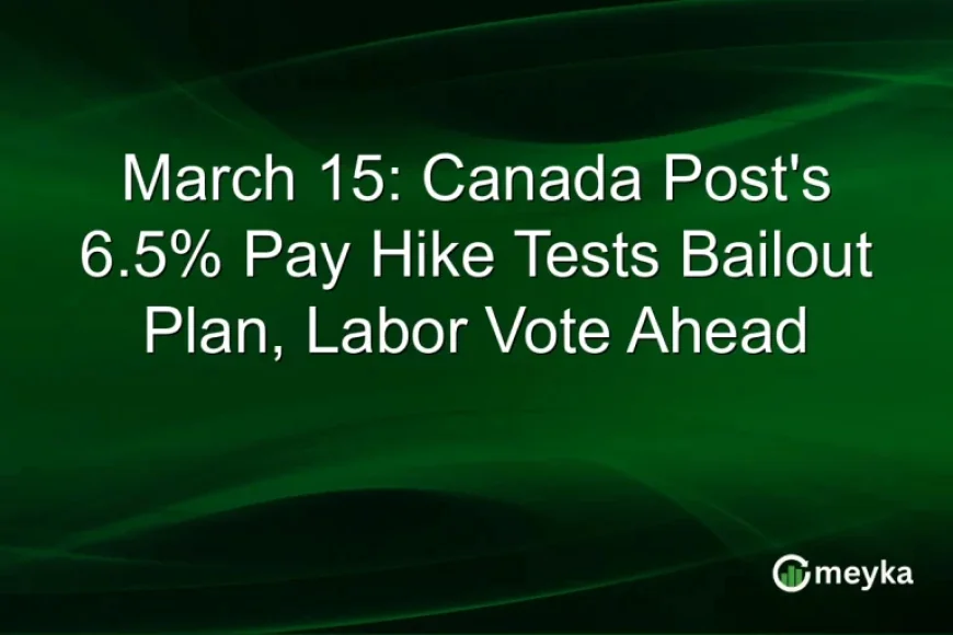 Canada Post Pay Hike Exposes Bailout Gamble and a Looming Labor Vote