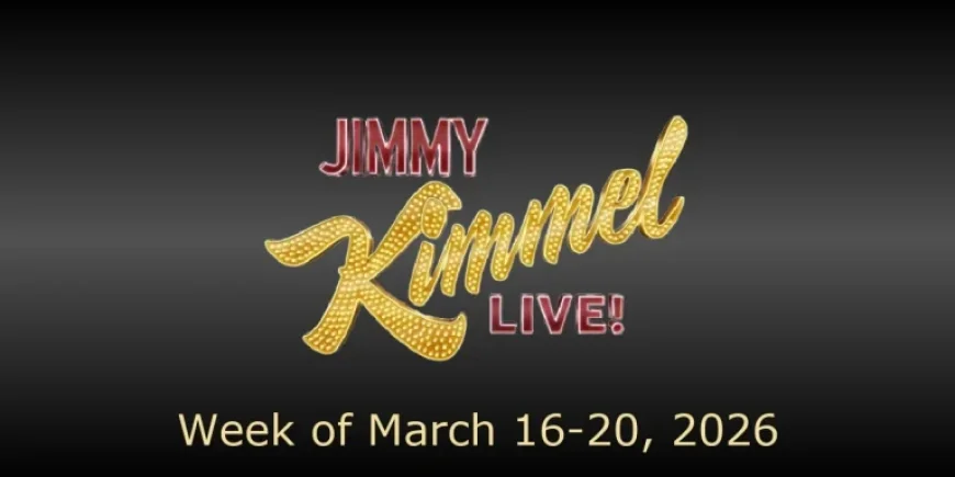 Abc.com and the Jimmy Kimmel Live! guest lineup as March 16, 2026 begins