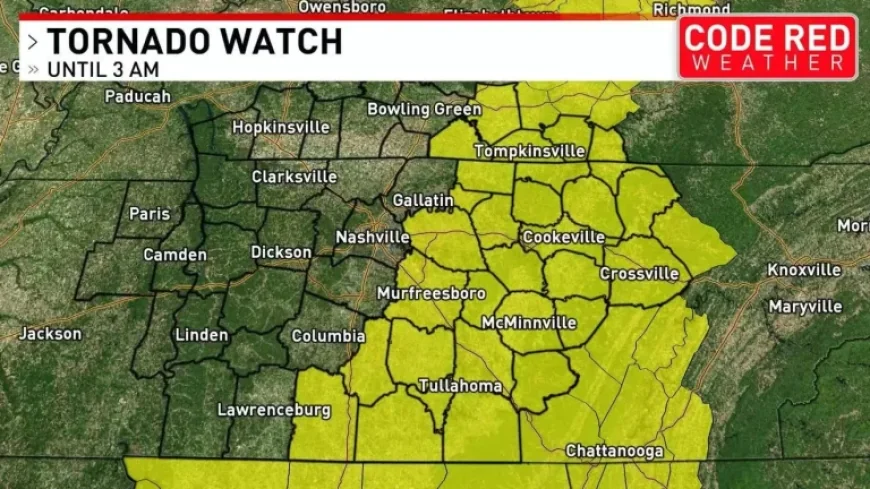 Chattanooga Weather: Tornado Watch drama in the region as damaging winds and a sharp turn toward cold collide