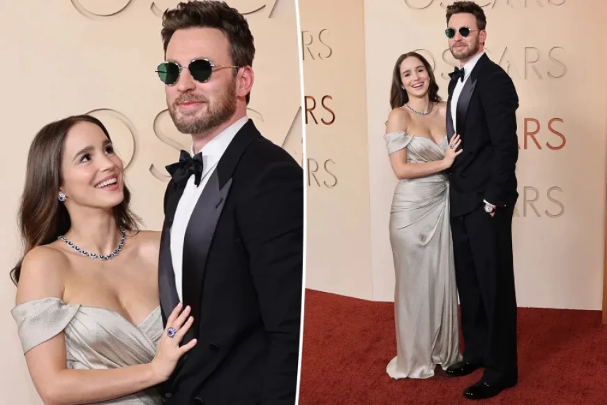 Chris Evans and Alba Baptista Make Oscars 2026 Red Carpet Return