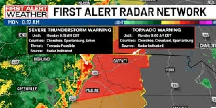 Tornado Spartanburg Sc as Monday Morning Warnings Expand Across the Carolinas