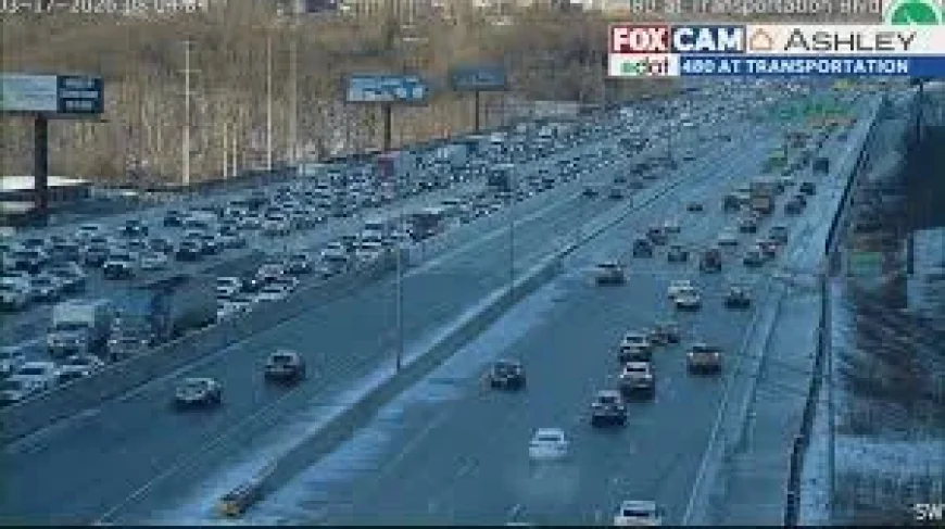 Fox 8 Cleveland and the I-480 fallen light pole: a crash chain that paralyzed the morning commute