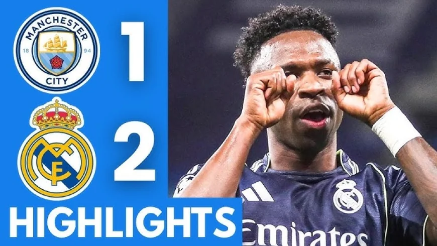 Man City vs Real Madrid Final Score: Vinicius Brace, Red Card Chaos, Real Madrid Win 2-1 to Advance 5-1 on Aggregate