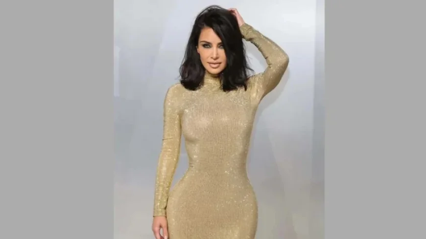 Kim Kardashian Stuns with Icy Blue Contacts at Vanity Fair Oscars Afterparty