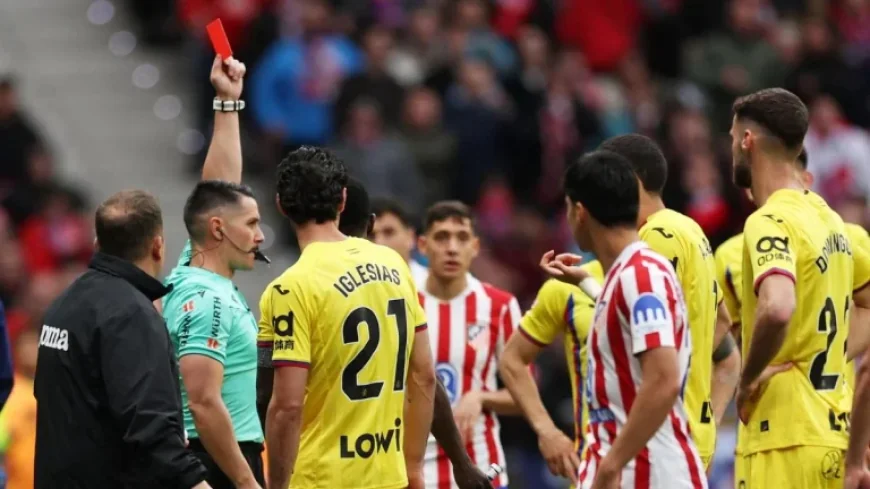 Sorloth: Getafe’s Abdel Abqar sent off for grabbing Atletico striker’s genitals
