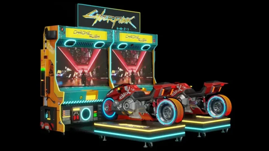 Cyberpunk 2077 gets an arcade twist: 7 characters, 8 bikes, and a new cabinet in Chrome Rush
