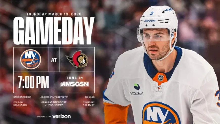Islanders Vs Senators as the playoff push tightens in Ottawa