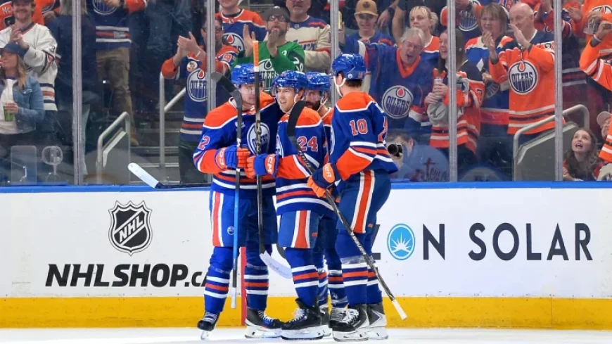 Sharks Game: Oilers balance the scoring in 5-3 win as Draisaitl sidelined