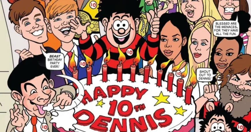 Angry Ginge Among 75 Mini Mischief Makers: Beano Reimagines Stars as 10-Year-Olds for Dennis The Menace 75th
